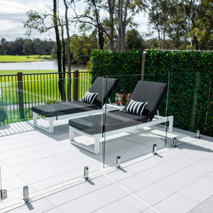 best-outdoor-furniture-Milan Shelby - 5pce - Outdoor Sun Lounge #color_BLACK WHITE