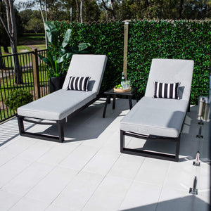 best-outdoor-furniture-Milan Shelby - 5pce - Outdoor Sun Lounge #color_BLACK GREY