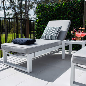 best-outdoor-furniture-Milan Slat - 5pce - Outdoor Sun Lounge #color_WHITE GREY