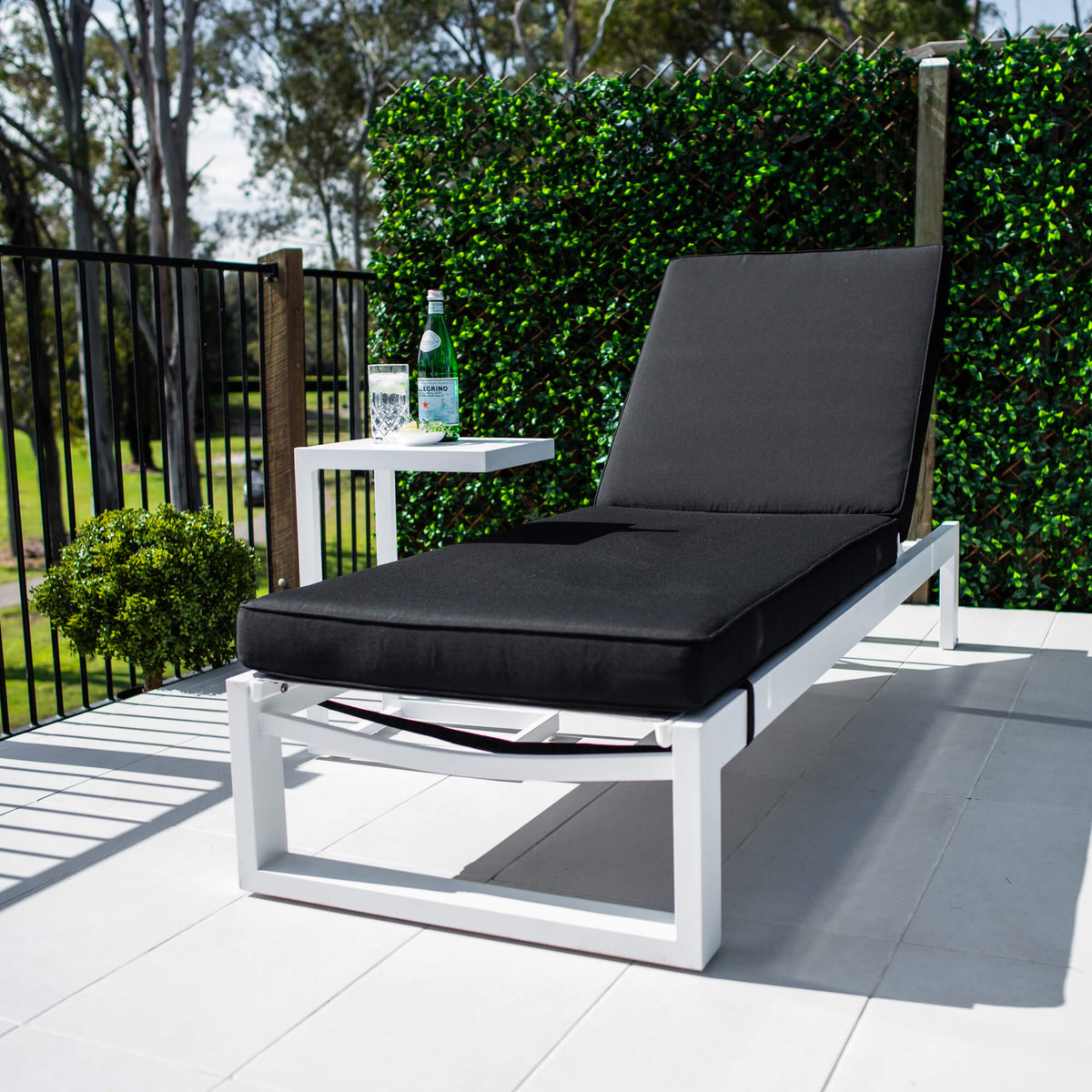 best-outdoor-furniture-Sunlounge Cushion Only - Sunbrella Fabric #color_BLACK