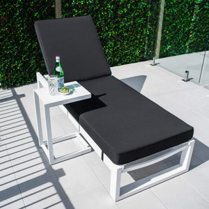 best-outdoor-furniture-Sunlounge Cushion Only - Sunbrella Fabric #color_BLACK