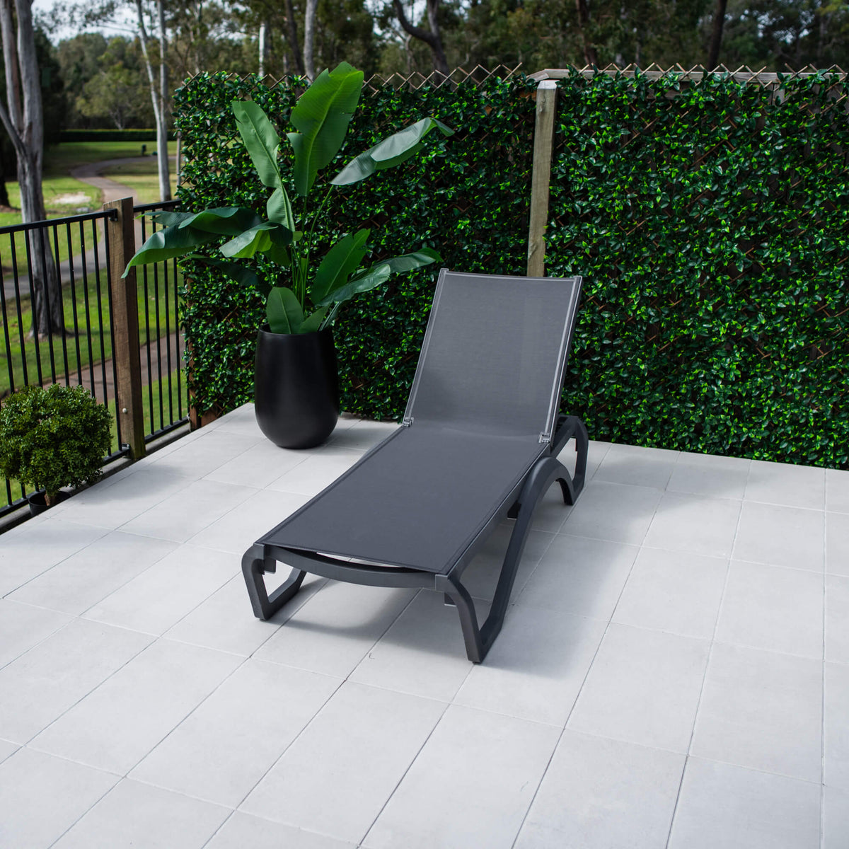 best-outdoor-furniture-Verona - Outdoor Sun Lounge #color_DARK GREY