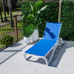 best-outdoor-furniture-Verona - Outdoor Sun Lounge #color_WHITE BLUE