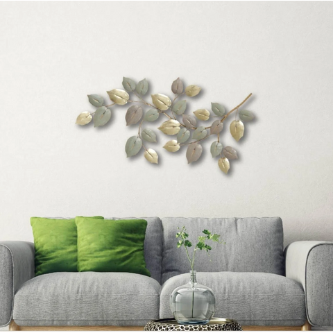 Metal Wall Art - Branch of Leaves