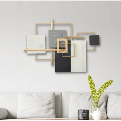 Metal Wall Art - Square Ripple