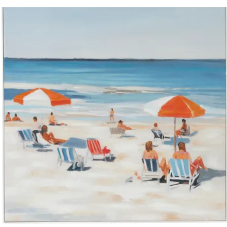 best-outdoor-furniture-Somers Wht Frame Oil Paint Canvas 100*100