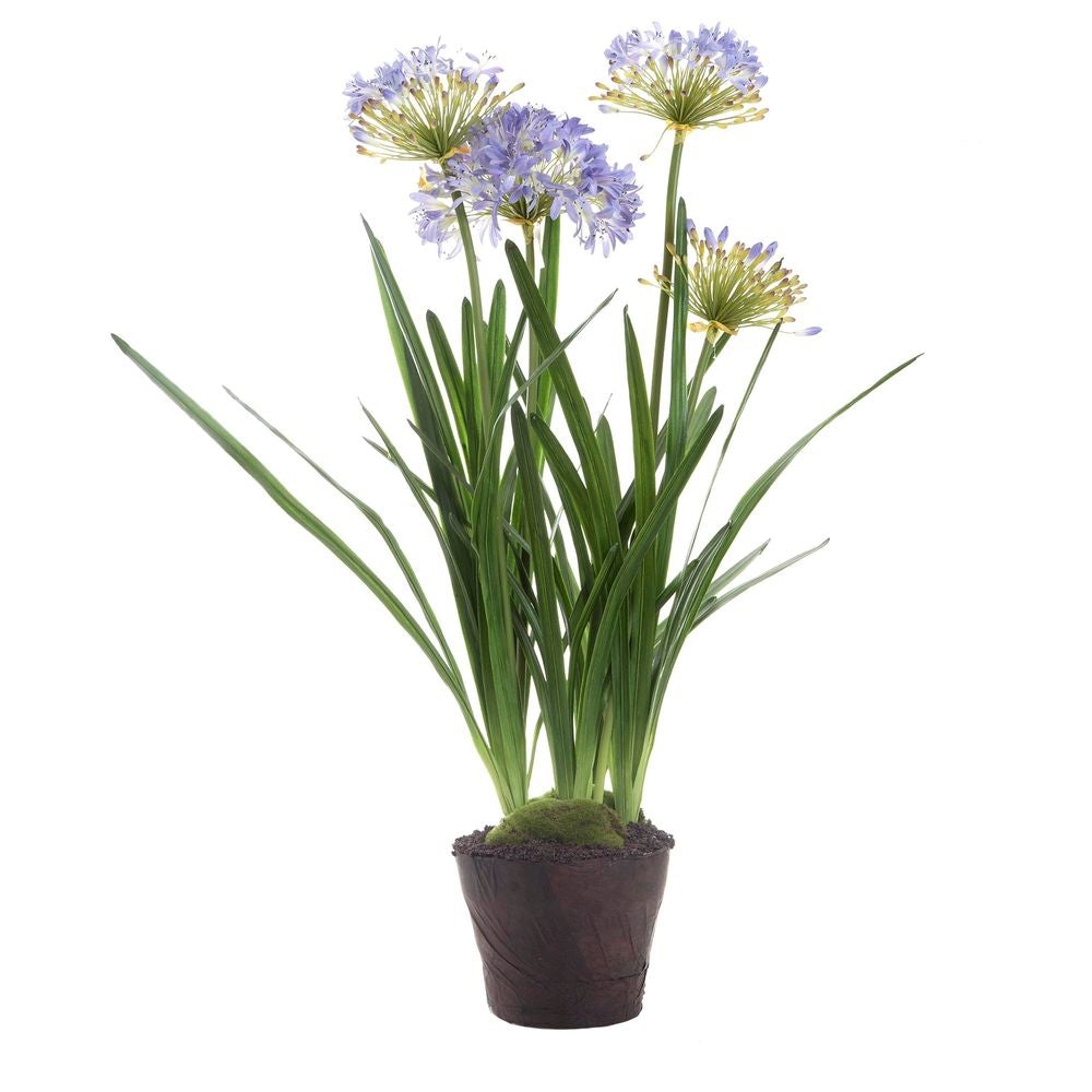 best-outdoor-furniture-Agapanthus in Paper Pot Lavender - Artificial Plant