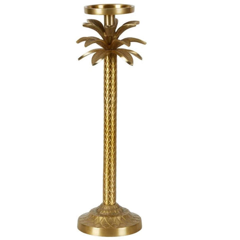 Raffles Palm Candle Stick Gold Med