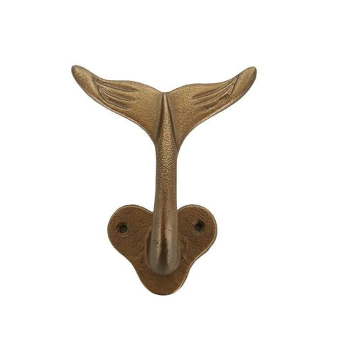 William Whale Metal Hook - Gold - (9x12cm)