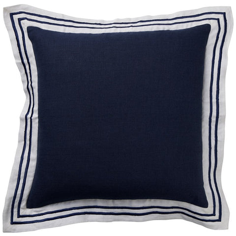 Linen Navy Milano - Indoor Cushion (50 x 50)
