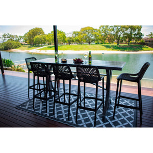 best-outdoor-furniture-Air 75 - Bergen Slat Bar 200 - 5pce - Outdoor Bar Set