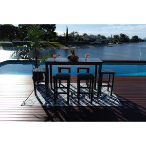 best-outdoor-furniture-Alum Slat Bar 7pce - Outdoor Bar Set