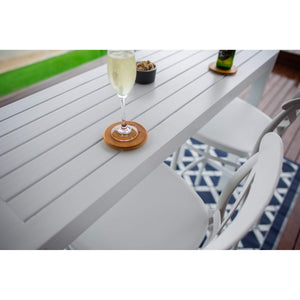 best-outdoor-furniture-Cross 75 - Alum Slat Bar 130 - 3pce - Outdoor Bar Set
