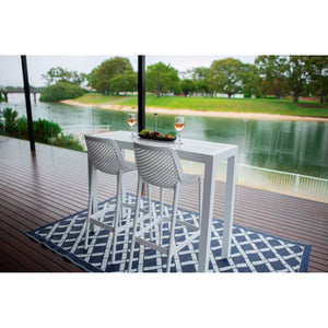 best-outdoor-furniture-Roma 75 - Alum Slat Bar 130 - 3pce - Outdoor Bar Set