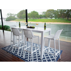 best-outdoor-furniture-Roma 75 - Alum Slat Bar 150 - 5pce - Outdoor Bar Set