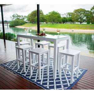 best-outdoor-furniture-Slat-Coast Bar 150 - 7pce - Outdoor Bar Set