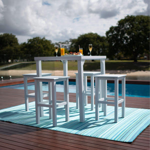 best-outdoor-furniture-Hudson/Slat - 5pce Outdoor Bar Set (90x90cm)