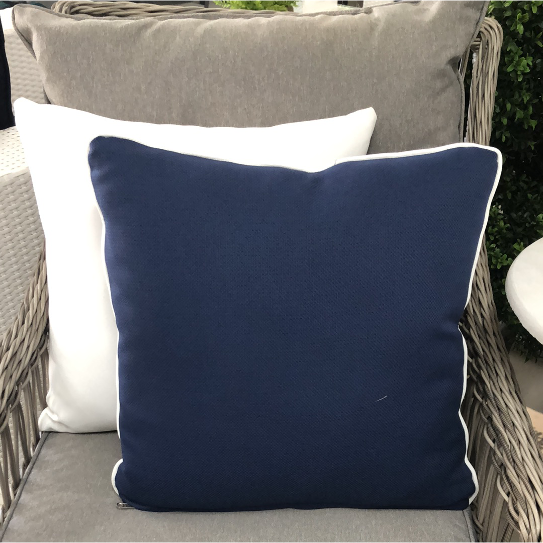 Outdoor sales cushions navy