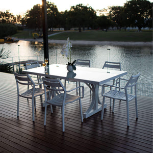 best-outdoor-furniture-Menzin Coast Moon - 7pce Outdoor Dining Set (180cm)