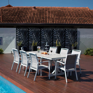 best-outdoor-furniture-Shelby Ceramic - 9pce Outdoor Dining Set (220cm)