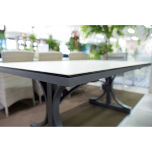 best-outdoor-furniture-Ceramic Top Outdoor Table (180x100cm) Gunmetal