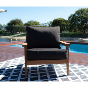 best-outdoor-furniture-Peru Teak Single Sofa - Outdoor Lounge Setting