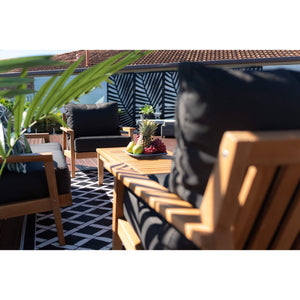 best-outdoor-furniture-Peru Teak Lounge 2+1+1+CT - Outdoor Lounge Setting