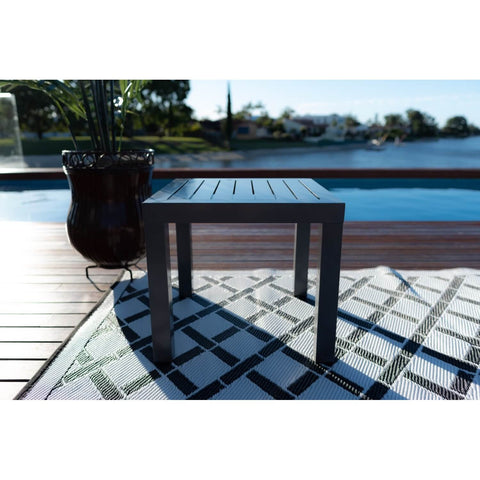 Aluminium Slat - Outdoor Side Table (49x49cm)