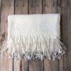 Throw - Linen Cotton Waffle Weave (Ivory)