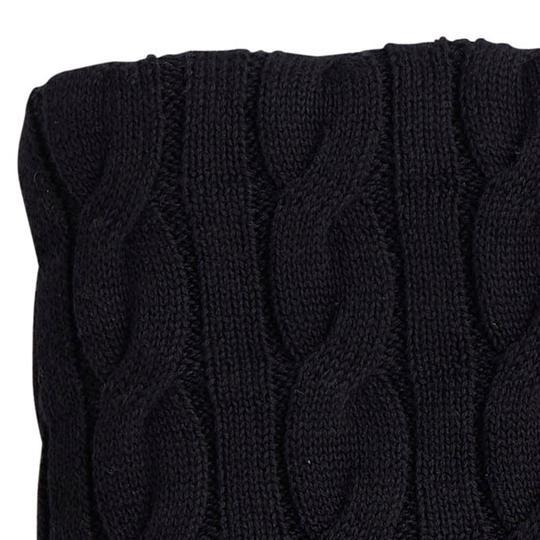 best-outdoor-furniture-Paloma Cable Knit Black - Throw (130 x 170)