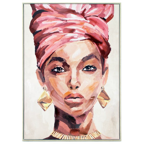 Headwrap Queen Painting 73 x 103cm